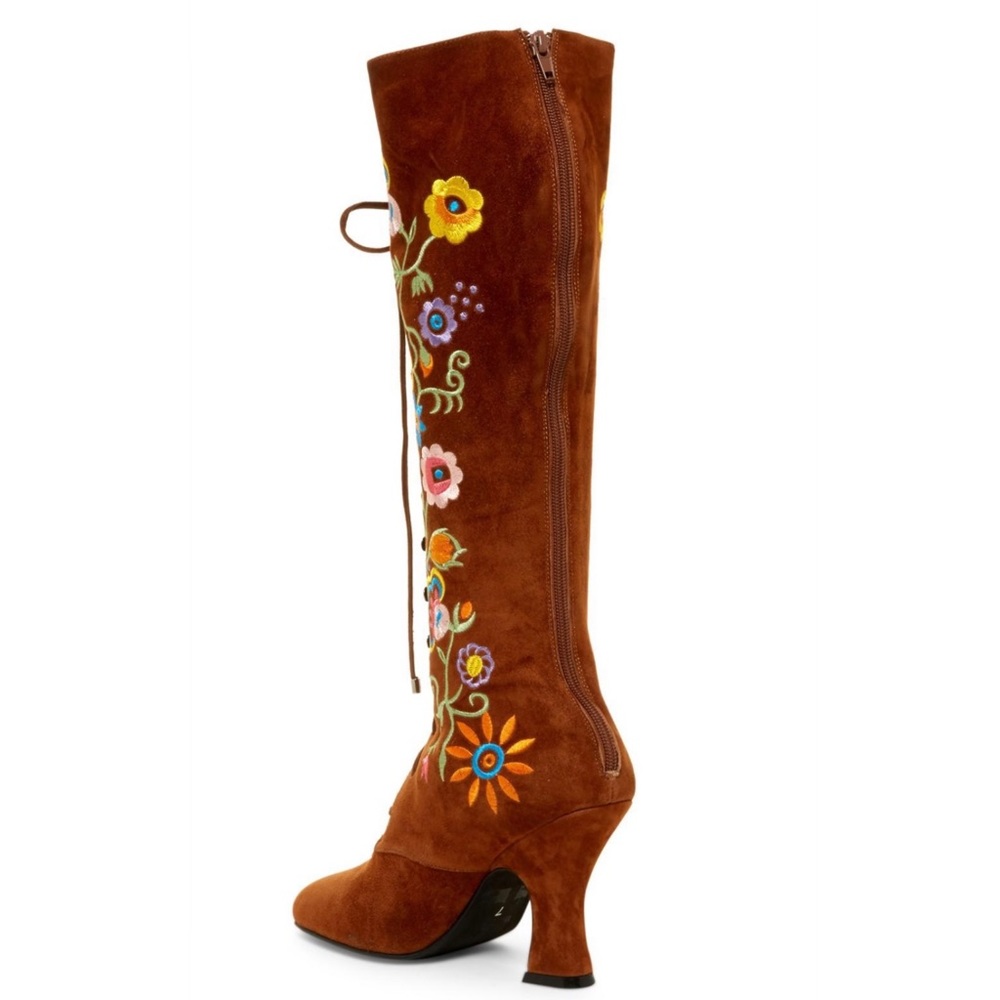 PENNY LANE BOOTS ✨ JEFFERY CAMPBELL X FREE PEOPLE ✨ WISTERIA RARE GEM💎 - Picture 8 of 17